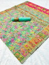 Vivera Designer Kashmiri Pashmina Kachi Work Wedding Sarees Wholesale Shop In Surat